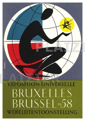 poster exposition universelle Bruxelles 58 (p 5221)