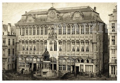La Maison du Roi avec fontaine d' Egmont et de Hornes (P5658)