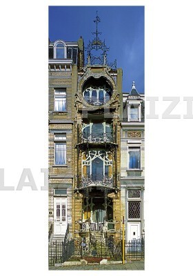 Home and studio De Saint-Cyr, Brussels, architect Gustave Strauven, 1900 (p 5097)