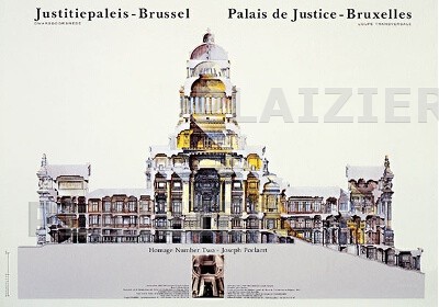 Palais de Justice, coupe, arch. J. Poelaert (p 6118)