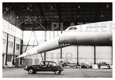 Deux icônes 1969 d'art ingénierie française DS & Concorde (P6067)