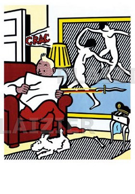 Tintin reading, Roy Lichtenstein 1993 (p 0765)