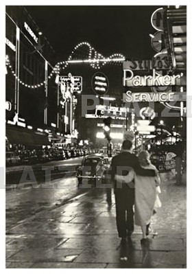 New Year, Blvd. Adolphe Max Brussels 1957 (P6228)