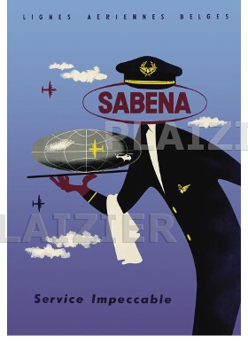 Service Impeccable - affiche Sabena (p 6263)
