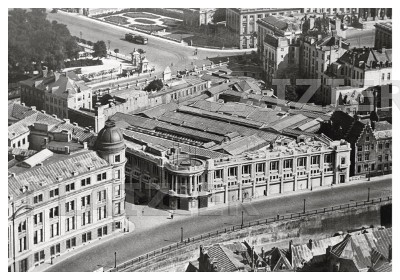 Photo aérienne du Palais des Beaux-Arts, 1928 (p 6260)