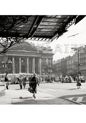 Bruxelles, La Bourse, 1958 (P5637)
