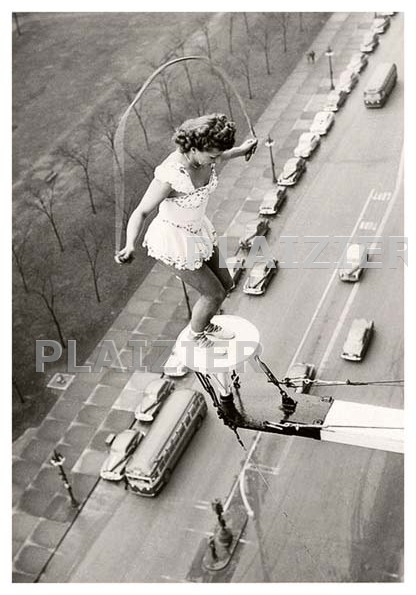 Betty Fox jumping rope, 1949 (P6513)